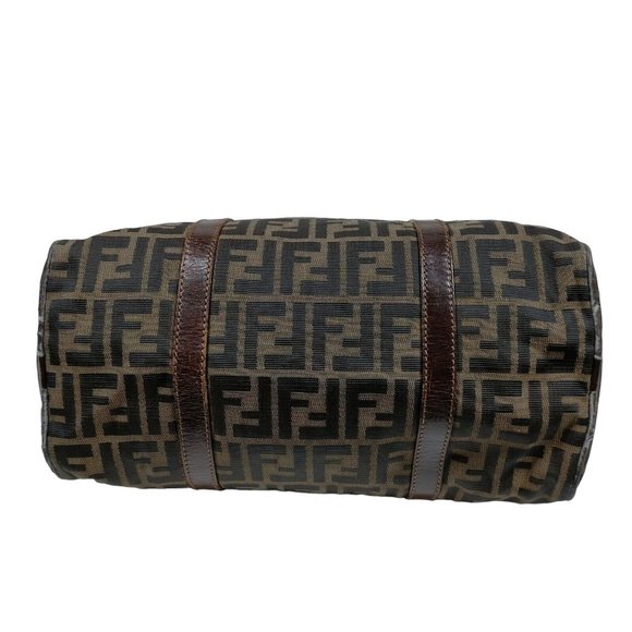 00009165# Authentic Fendi Tote Bag Brown Nylon - Picture 4 of 10